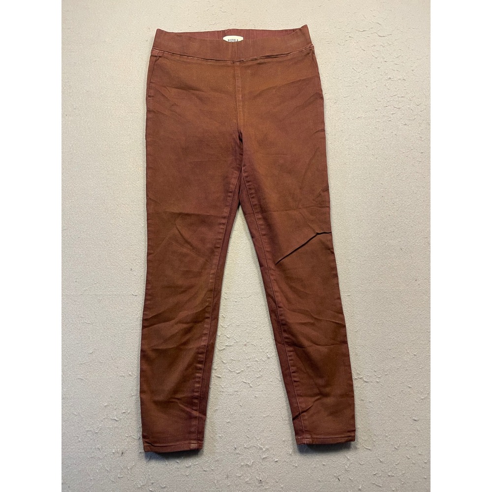 Pistola Pull On Skinny Pants Stretch Twill Rust Brown Womens Size 26